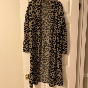 Animal print duster